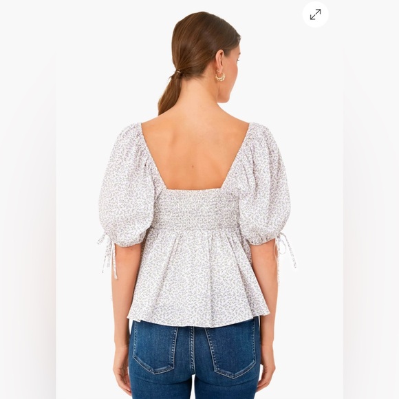 Tuckernuck Hyacinth House Lavender Society Blouse Women’s XS NWT - Picture 3 of 14